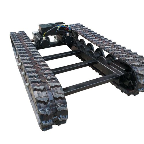 热销橡胶履带底盘总成农业工业底盘果园运输车底盘钻井履带底盘微