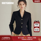 短款 罗衣知性黑色正装 外套07455 职业OL商务修身 长袖 小西装 女春季