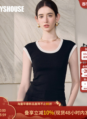 罗衣时尚轻薄针织衫T恤女2025夏季新款休闲百搭纯色短袖上衣12239