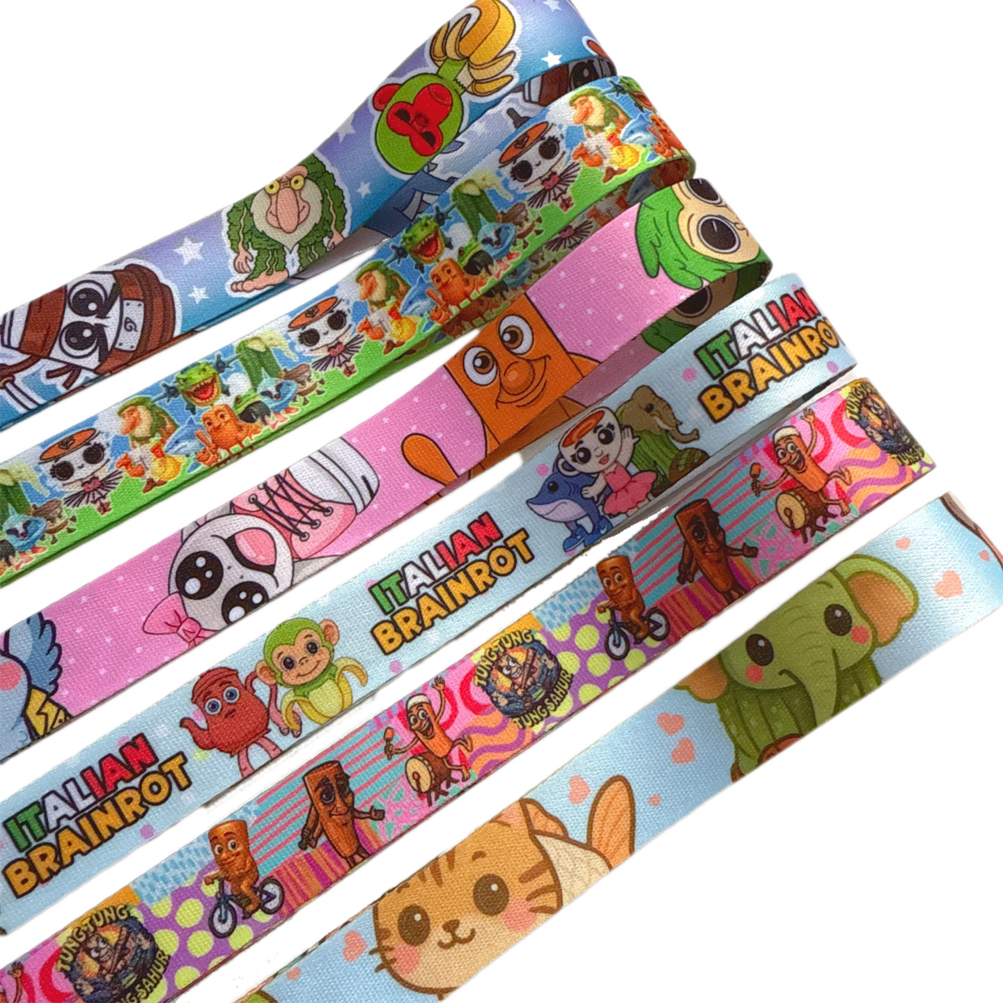 20mm木棍人通挂绳加厚双面涤纶带丝带缎带绸带口罩带子米奇挂脖绳