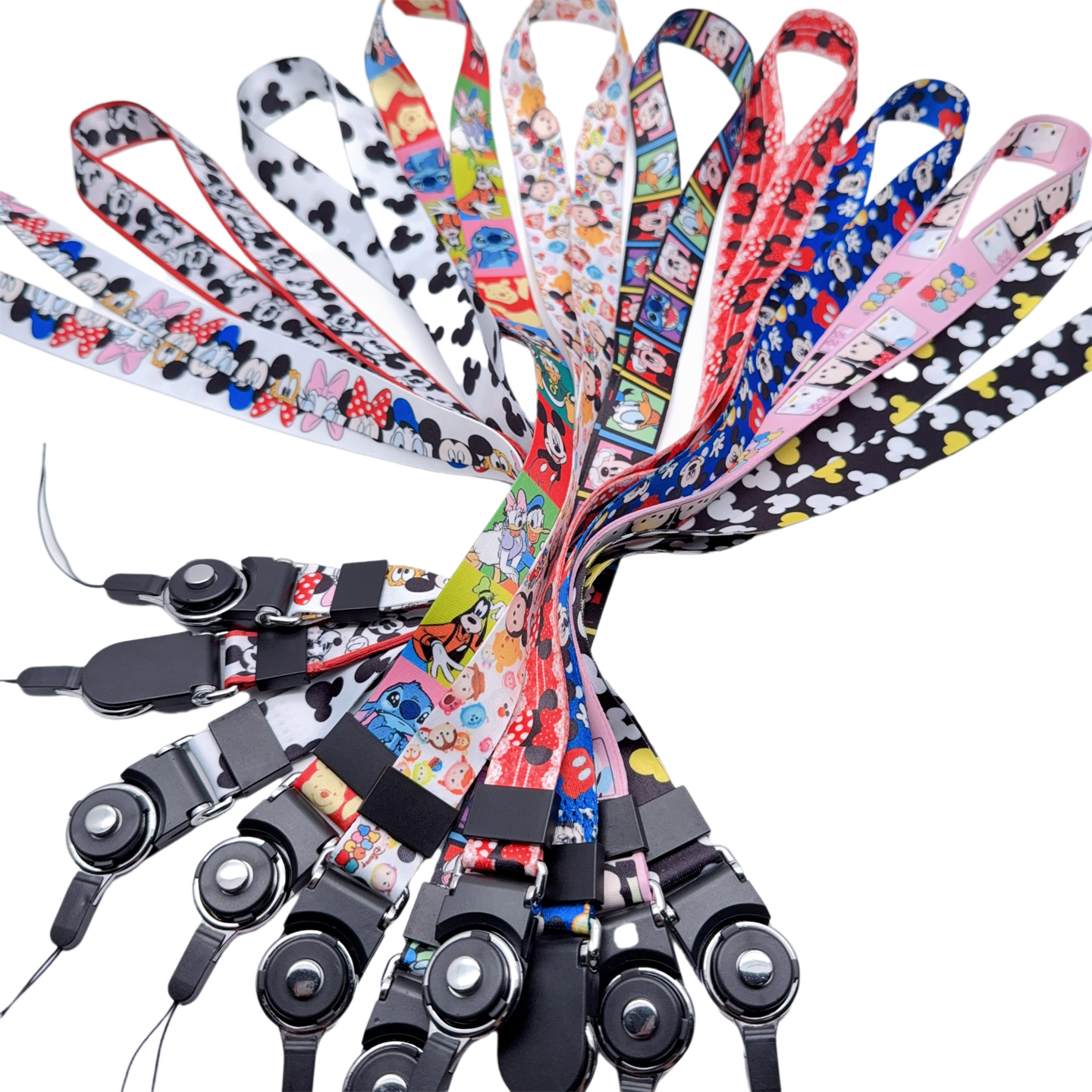 迪士尼米奇手机挂脖绳链防丢绳不勒脖挂绳工作证钥匙卡套U盘绳,3C数码配件,手机挂件/手机链,淘宝优惠券,粉丝福利购,淘宝优惠卷