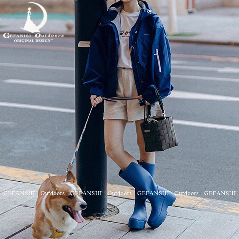 德国蓝色冲锋衣女款小个子2026新款早春户外三合一防风防水短外套