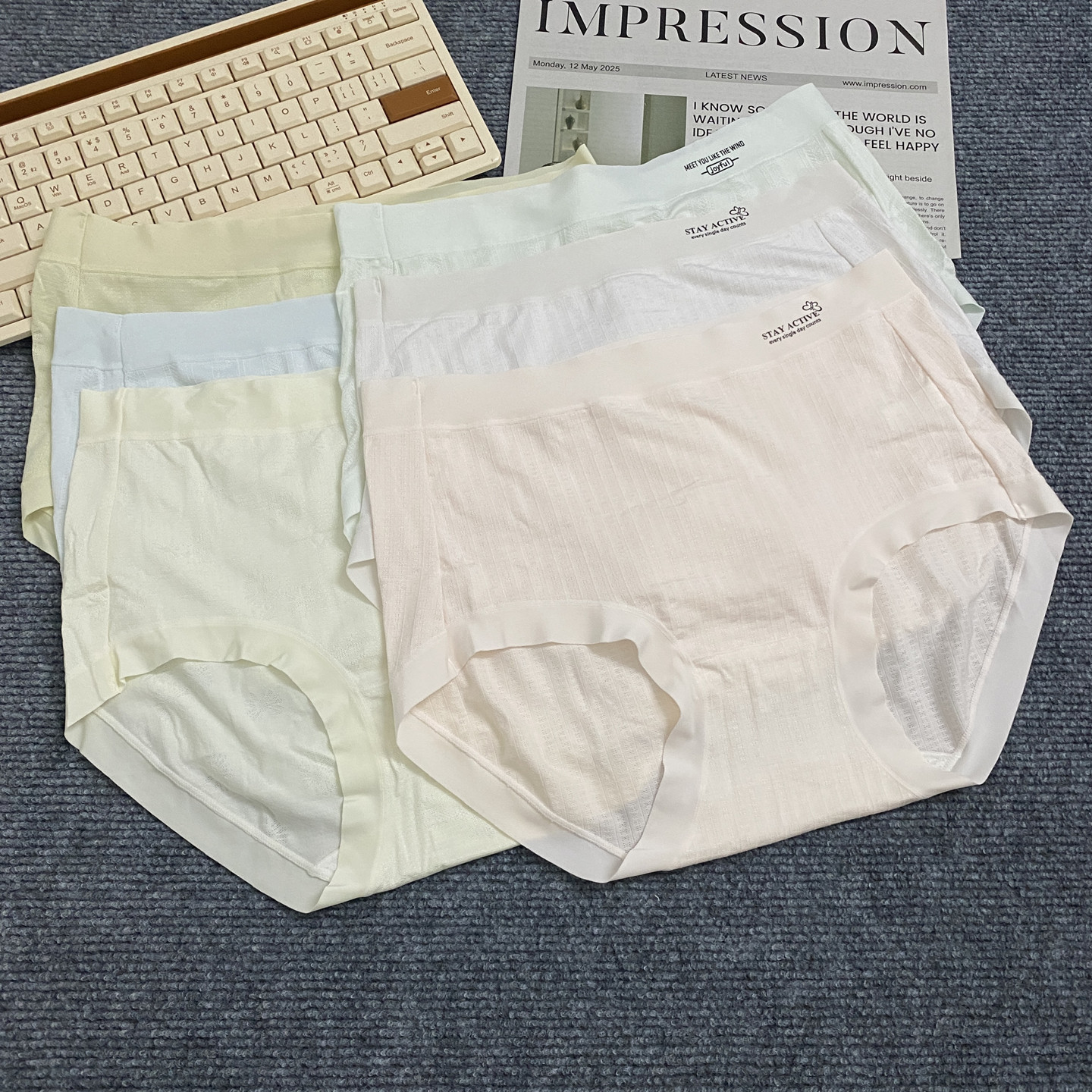 高品质6条盒装大码女士内裤