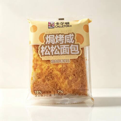 卡尔顿焗烤咸松松面包咸蛋黄芝士味沙拉酱早餐下午茶充饥食品整箱