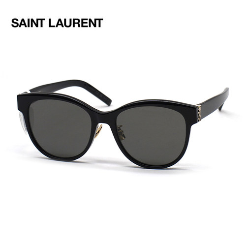 SAINT LAURENT/圣罗兰时尚复古猫眼墨镜板材太阳镜男女SL M107/K