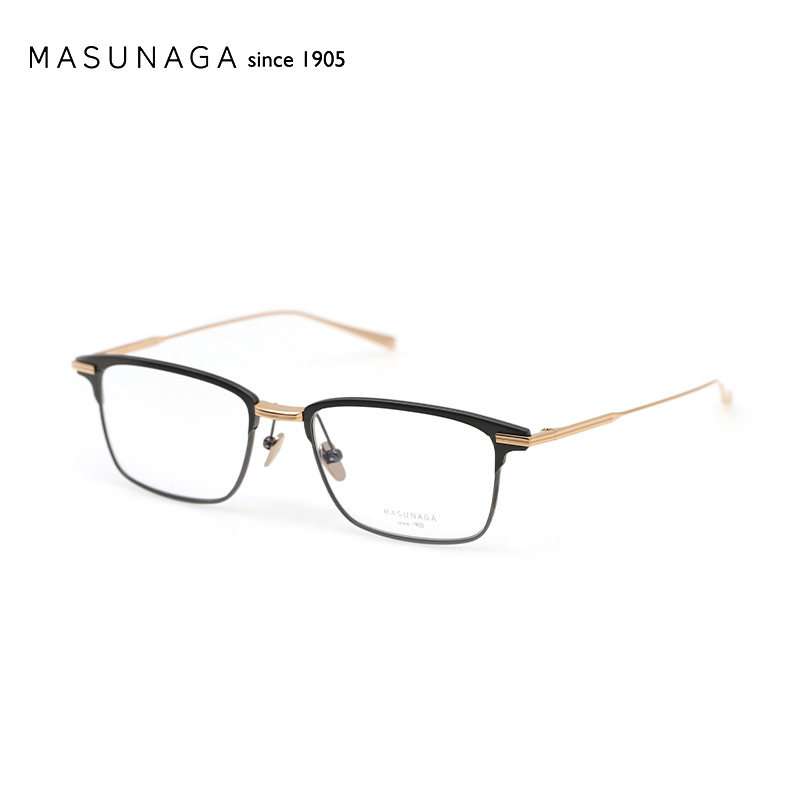 MASUNAGA增永新款 超轻全框眼镜架简约近视眼镜框广告款 FLATIRON