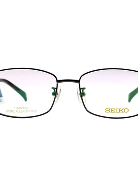 精工seiko钛架眼镜框男士大脸商务镜架超轻全框眼睛框镜架HC-1026