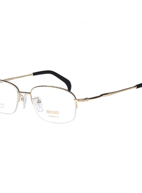 精工HT01034眼镜架 金丝边 大框钛架眼镜框 男款 超轻大脸镜框