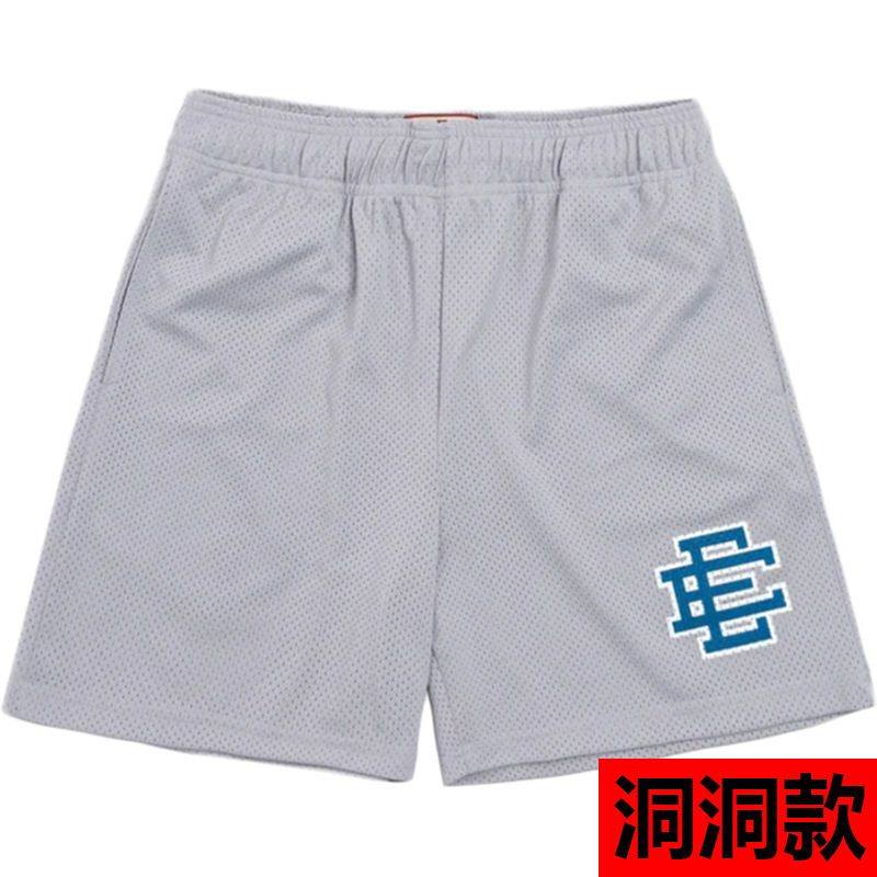thumbnail for EE print shorts logo sweatpants mesh drawstring American shorts