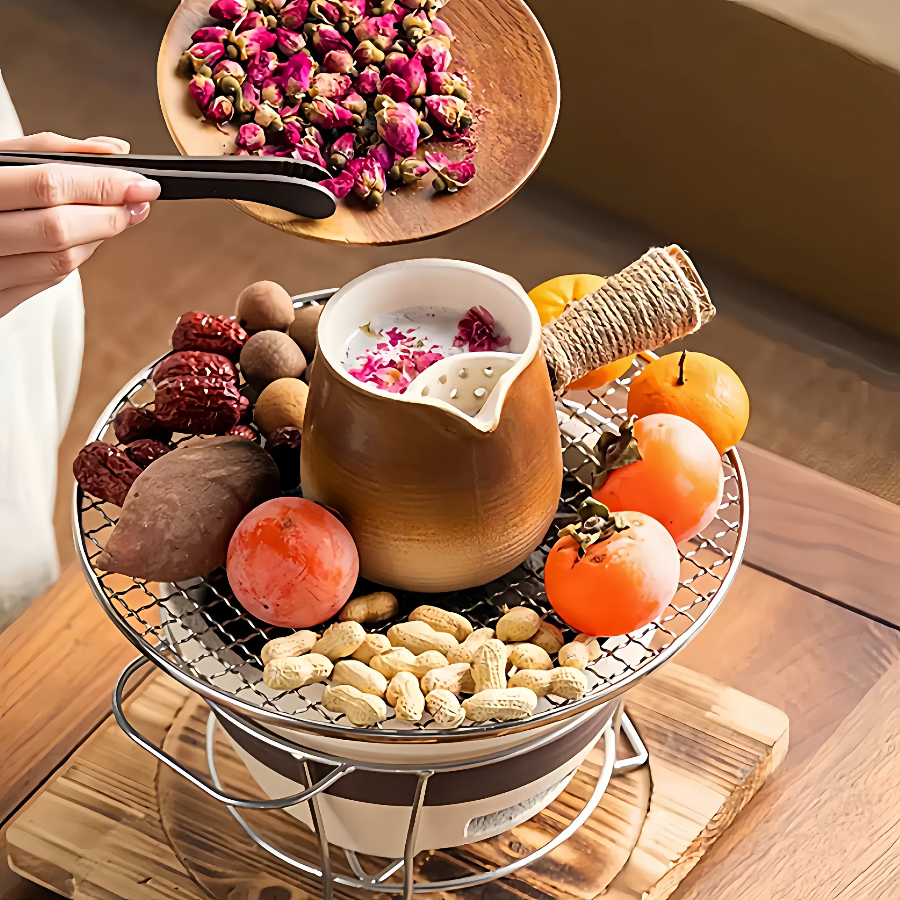 冬季围炉煮茶专用工具套装食物夹摆盘碳炉罐罐壶碳夹果木碳一站式,餐饮具,煮茶炉,淘宝优惠券,粉丝福利购,淘宝优惠卷