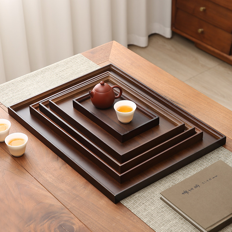 围炉煮茶盘平盘木质托盘方形餐盘咖啡厅甜品盘收纳盘蛋糕盘点心盘,餐饮具,餐用托盘,淘宝优惠券,粉丝福利购,淘宝优惠卷
