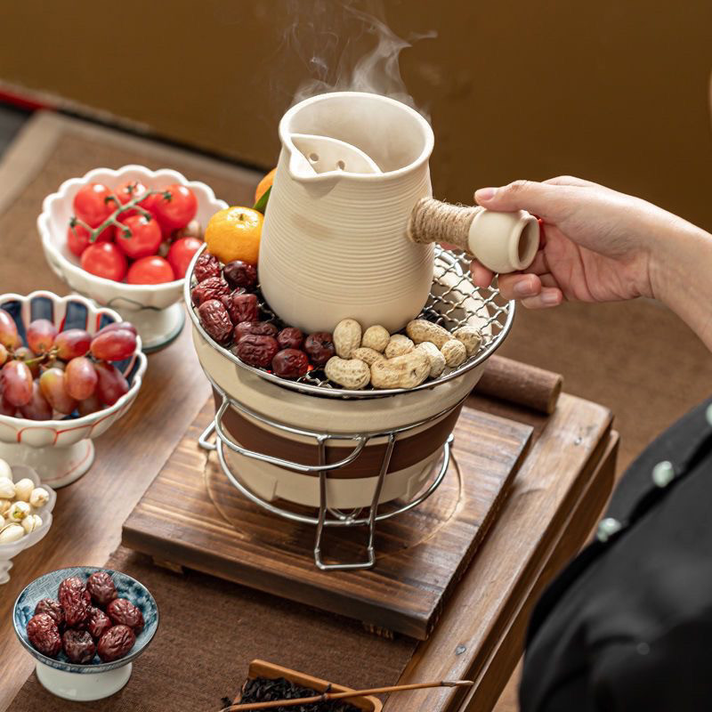 围炉煮茶专用大号炭炉工具套装食物夹摆盘碳炉罐罐壶搅拌奶茶器具