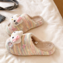 可爱卡通凯蒂猫包头毛毛拖鞋女秋冬新款外穿居家保暖防滑棉拖鞋潮