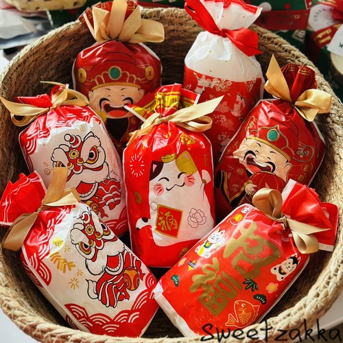 包邮个装糖果新春创意袋子