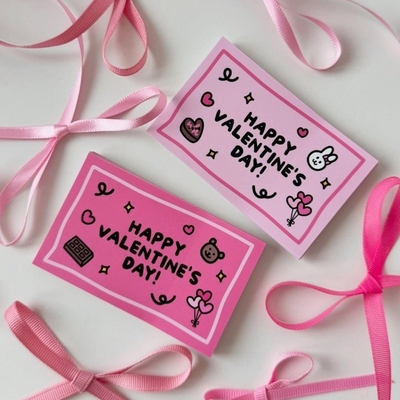 情人节礼物包装装饰用卡片留言卡