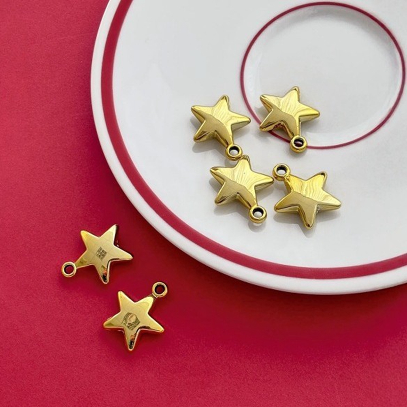 圣诞节礼盒包装装饰用五角星挂件