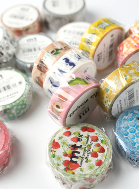 日本MT胶带EX POP烟花字母数字铅笔标签旗樱花尺定规刺绣花 整卷