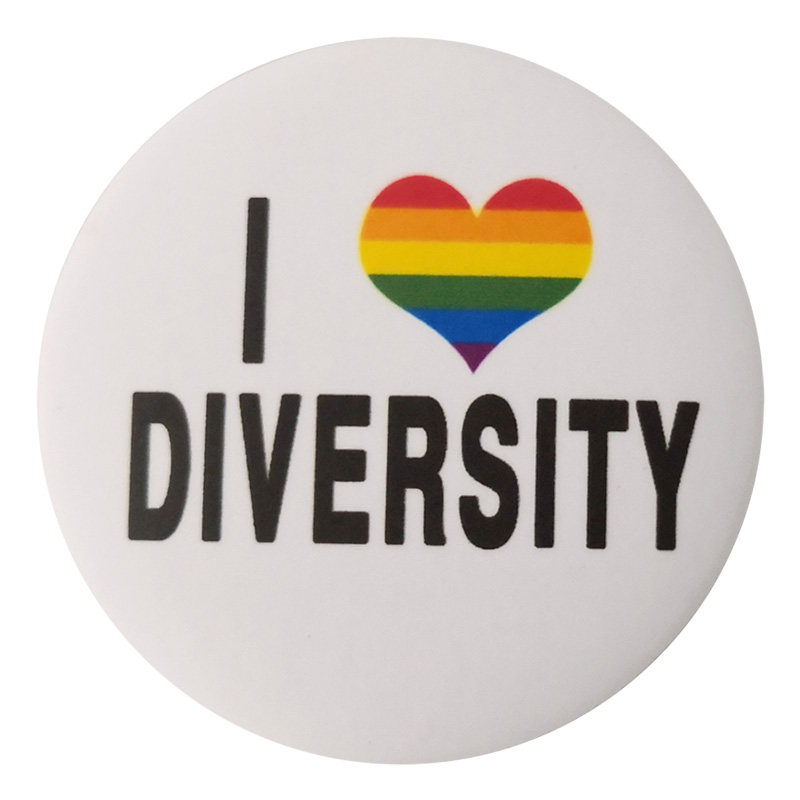 原创彩虹标志旗帜胸章徽章别针les饰品胸针勋章胸针