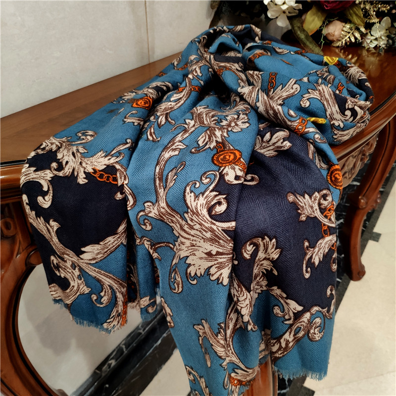 微瑕处理！法式情调 复古优雅深蓝色  薄款 羊毛围巾女冬季,服饰配件/皮带/帽子/围巾,围巾/丝巾/披肩,淘宝优惠券,粉丝福利购,淘宝优惠卷