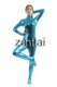 连体衣 舞台 cosplay紧身衣 天蓝色涂胶紧身衣 半包紧身衣 zentai