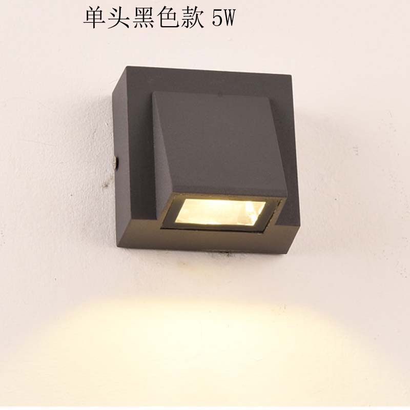 室内户外铝材简约单头24V壁灯