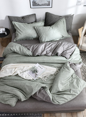 床笠式四件套加高30cm床罩款卡通宿舍三件套民宿学生欧式简约床上