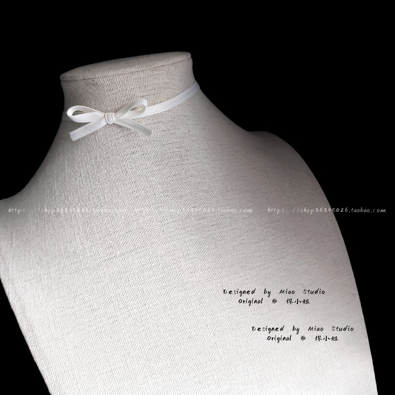 小清新   甜美蝴蝶结可爱气质短颈链choker项链颈饰锁骨链 不褪色