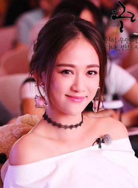 choker蕾丝项圈女颈链陈乔恩同款