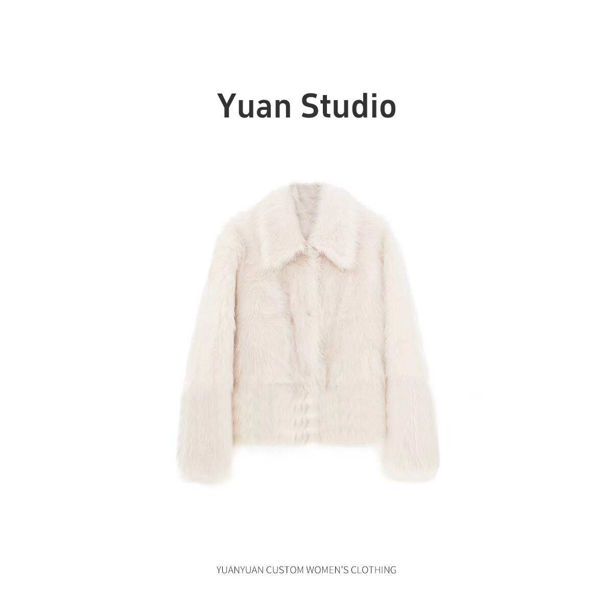 【YUAN】（衣长57）西班牙进口托斯卡纳皮毛一体女装外套5787