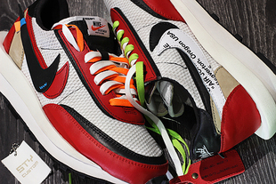 LDV waffle 白红 STY定制 增高休闲鞋 Sacai 联名解构跑步鞋 Nike