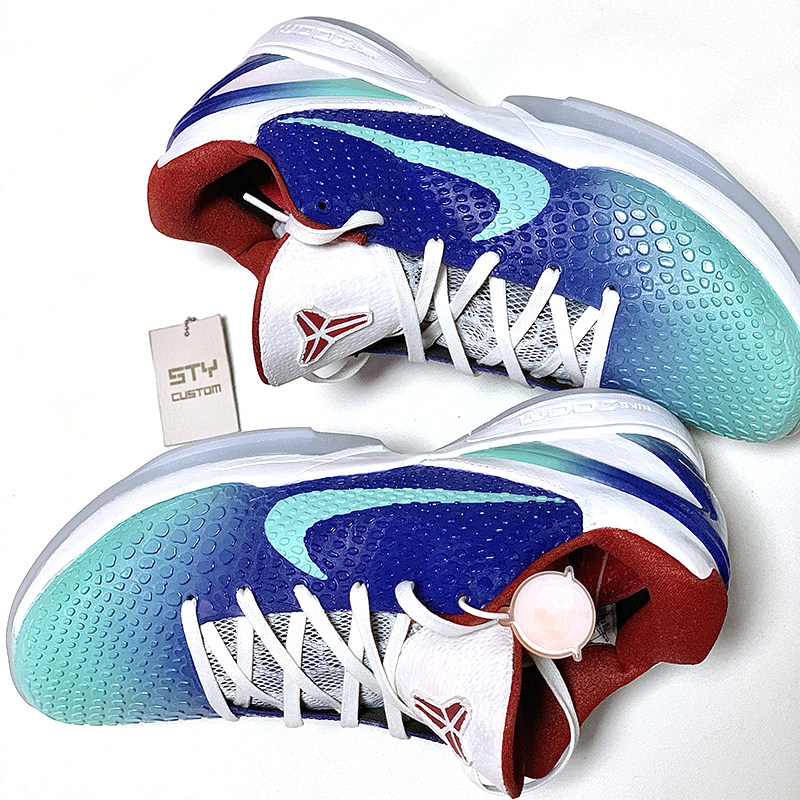 STY定制 Nike zoom kobe 6 ZK6 科比6季后赛 黑白黄 低帮篮球鞋