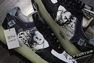 force Air ow联名风格 kobe黑曼巴纪念 STY 致敬科比 custom