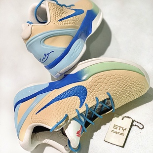 Kobe ZK6 摩卡塔克PE STY定制Nike 科比6代低帮实战篮球鞋 Zoom
