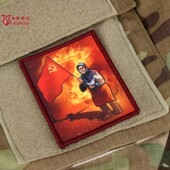 魔术贴臂章 俄军Z字贴 俄罗斯军迷士气章 乌克兰老奶奶举苏联国旗