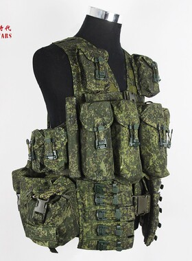 冷战时代直采俄罗斯俄军公发四代6sh117战术背心套装携行具静音扣