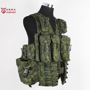 冷战时代直采俄罗斯俄军公发四代6sh117战术背心套装携行具静音扣