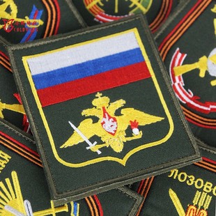 冷战直采俄罗斯军迷士气章俄陆军公发24款 彩色刺绣兵种臂章部队章