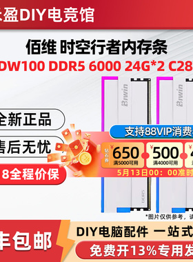 佰维时空行者DW100 DDR5台式机RGB内存条24G*2套装6000 C28灯条