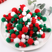 辅料装 彩色高弹力涤纶毛毛球diy手工自制娃包 服装 饰饰品材料配件