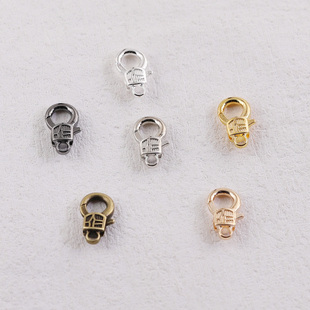 锌合金复古压花纹龙虾扣挂扣 diy手链项链箱包连接收尾钥匙扣配件