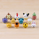 十二生肖卡通铜铃铛diy饰品配件宠物编织铃铛钥匙扣 挂件钥匙圈