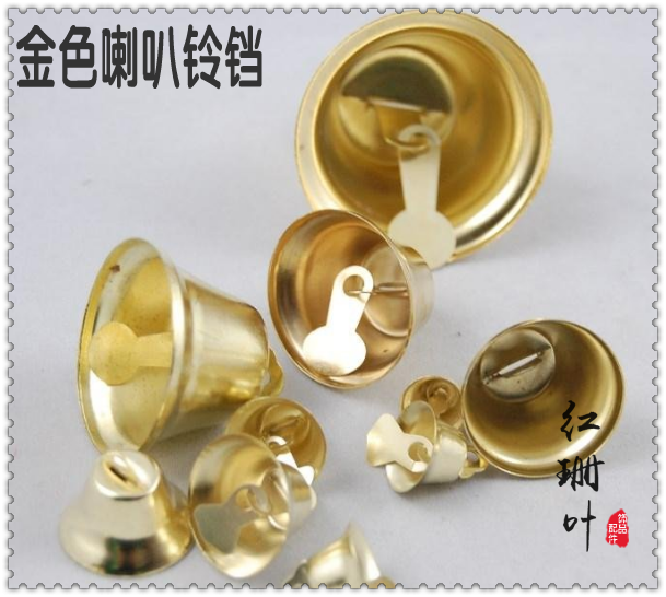 diy饰品配件水镀金色喇叭铃 圣诞小铃铛风铃挂饰吊坠,饰品/流行首饰/时尚饰品新,其他DIY饰品配件,淘宝优惠券,粉丝福利购,淘宝优惠卷