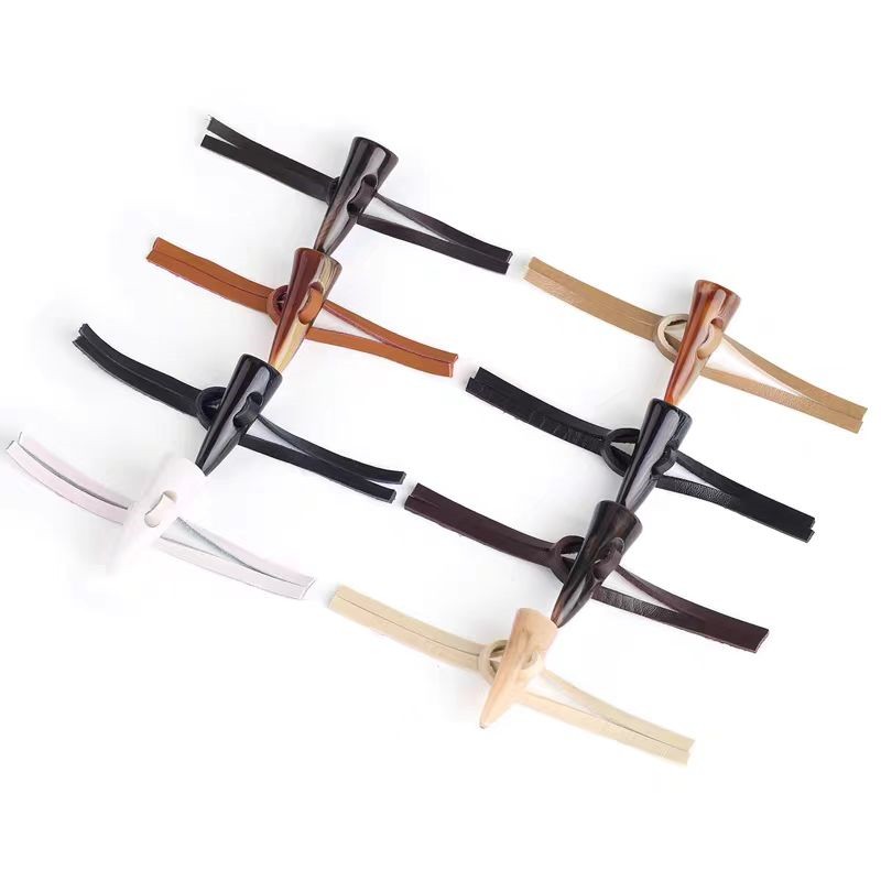 高档牛角扣子呢大衣毛衣皮绳对扣儿童男女外套羊角扣装饰纽扣辅料