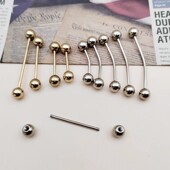 扣西装 衬衫 大衣袖 可拆卸一字螺旋金属螺纹可旋转袖 口装 饰螺丝扣子