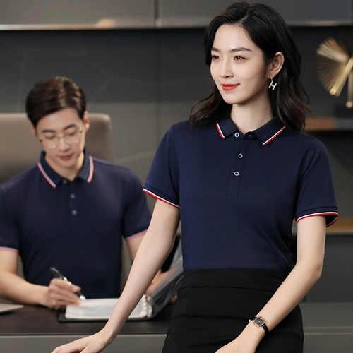 Хлопковая футболка polo для работы, делается под заказ, короткий рукав, с вышивкой, с печатью вашего логотипа