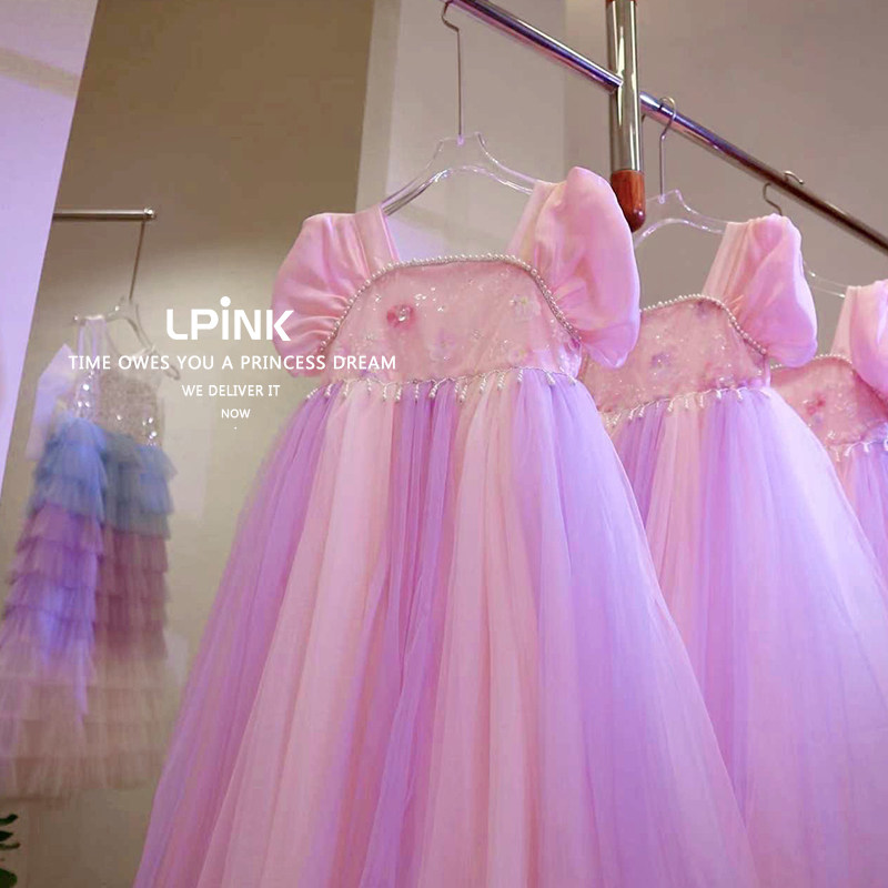【TK童装】女童夏新款洋气宝宝重工网纱流苏渐变礼服裙 61295,童装/婴儿装/亲子装,连衣裙,淘宝优惠券,粉丝福利购,淘宝优惠卷