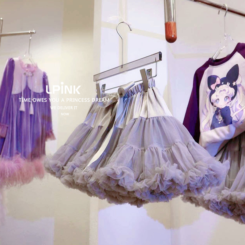 女童重工网纱百搭兔兔半裙