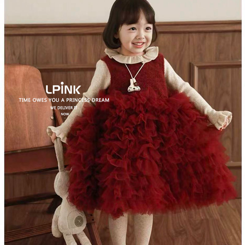 宝宝重工网纱多层蛋糕裙+打底