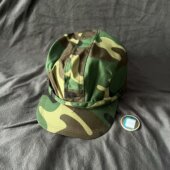 保真90年代老陆老花8.7丛林仿生作训帽遮阳棒球帽解放老式 工作帽