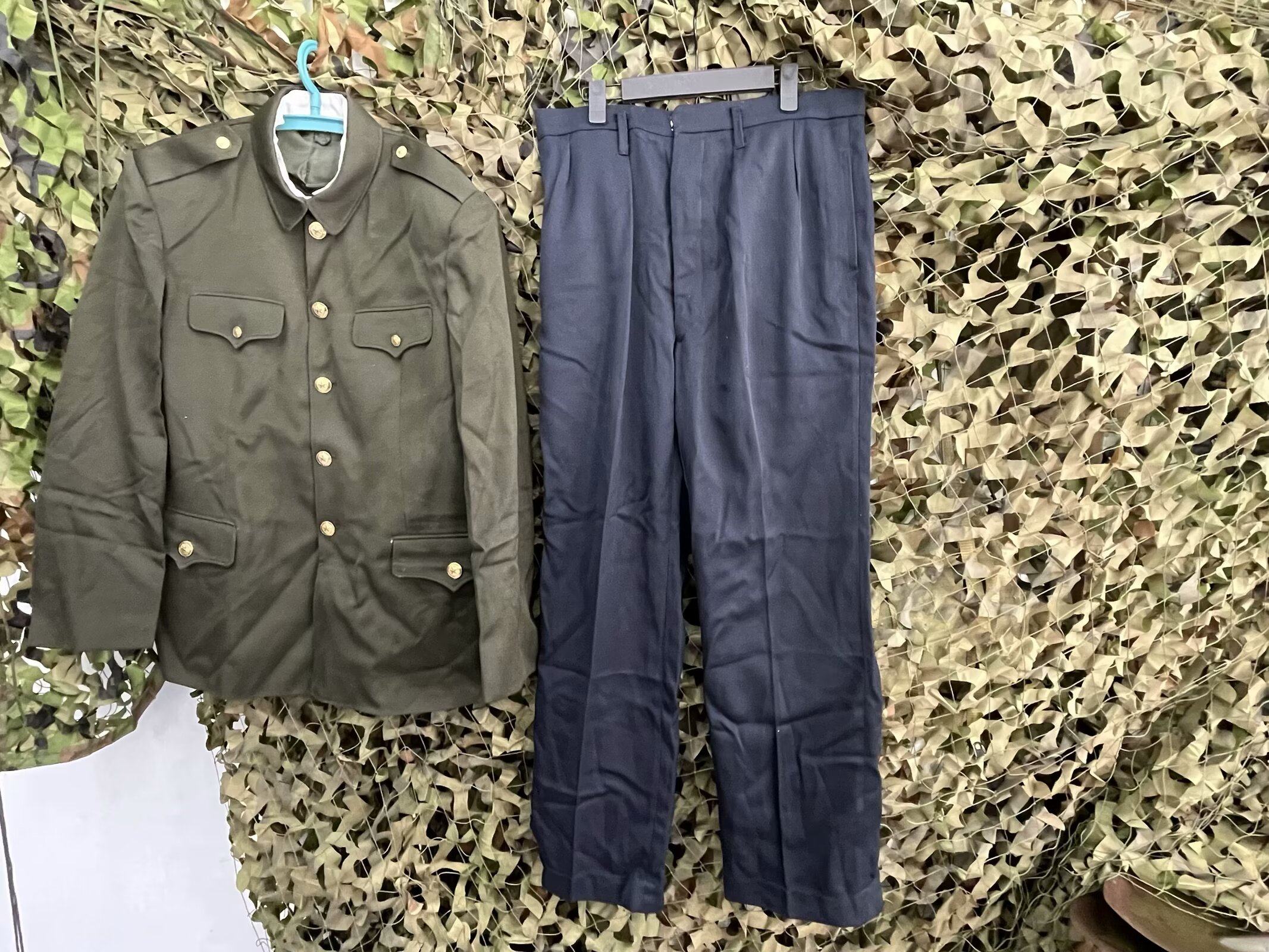 公发老货90年代衙役叔叔常服武款收藏87马裤呢套装衣服老电影拍摄